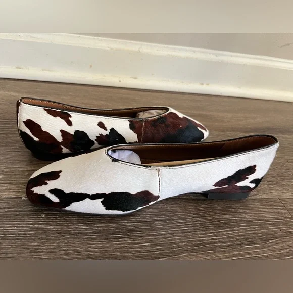 Madewell The Mylie Ballet Flat in Dark Carob Multi Calf Hair NWOB - Picture 8 of 13